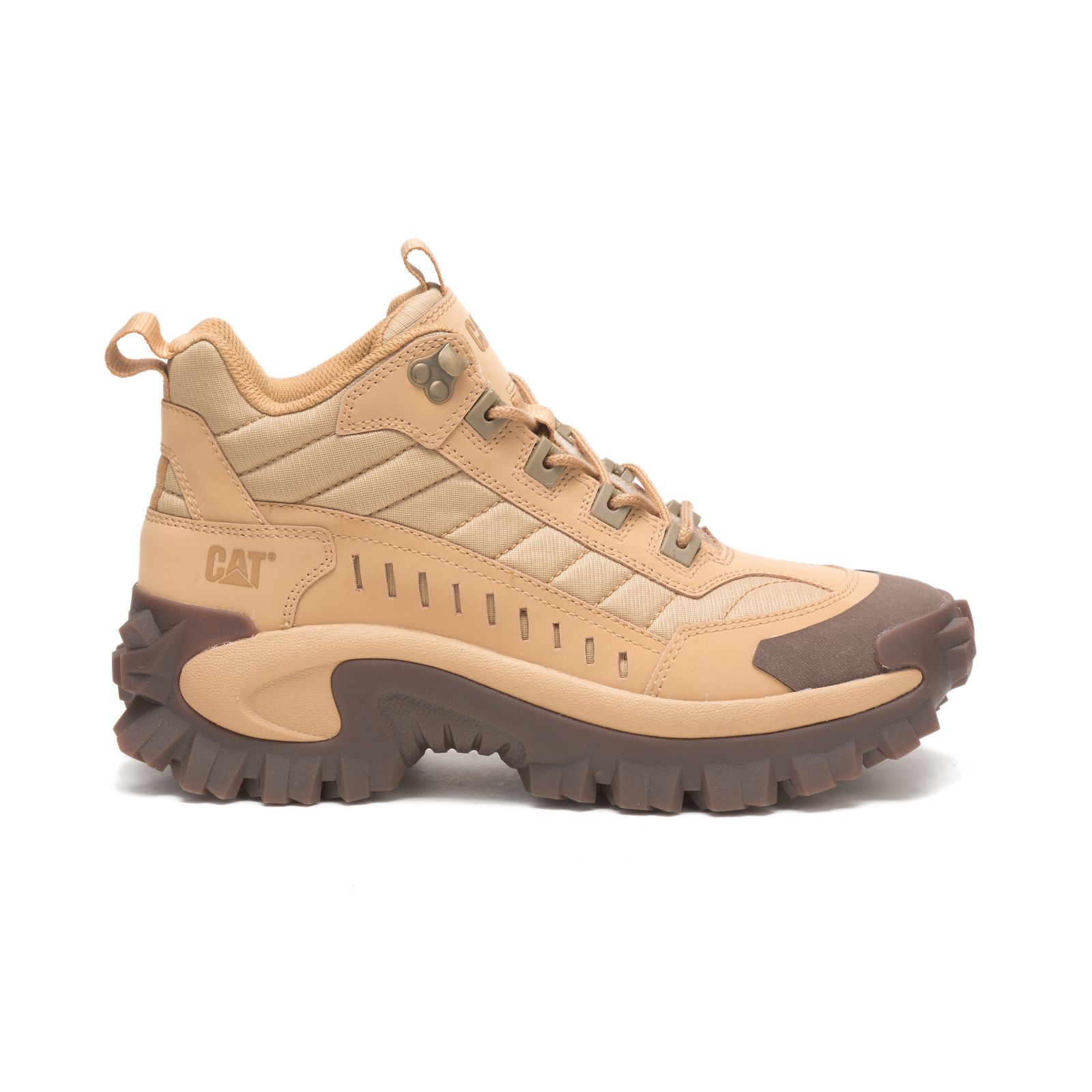 Women's Caterpillar Intruder Mid Trainers Khaki Ireland UYTM38571